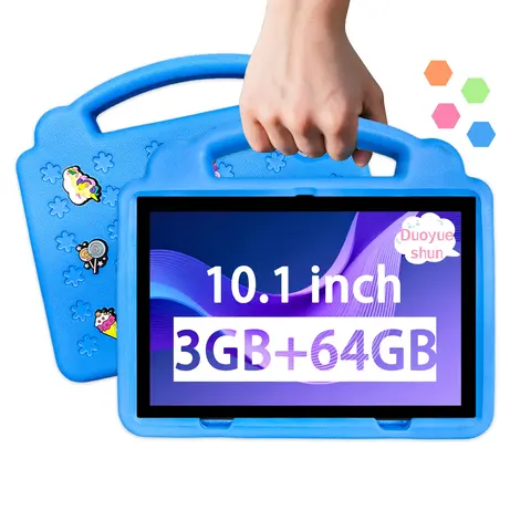 10.1 Inch Touchscreen Android Learning Tablet PC with Sim Calling & Phone Functions, Parental Control, Dual Camera, HD Display, Shockproof Case, Ideal for Learning & Gaming