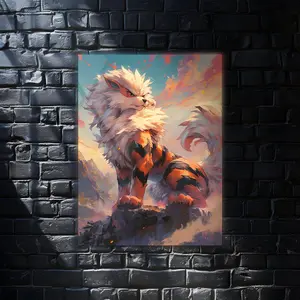 Arcanine Pokemon Anime Wall Art Poster, Modern Wall Art, Anime Gifts, Wall Decor