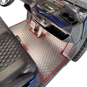 Xtreme Mats Atlas Compatible Premium Rubber Floor Mat for Golf Carts with 2 Forward Facing Seats - Durable & Custom Fit
