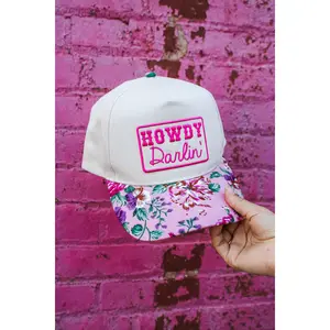 Howdy Darlin’ Trucker Hat • Pink Floral
