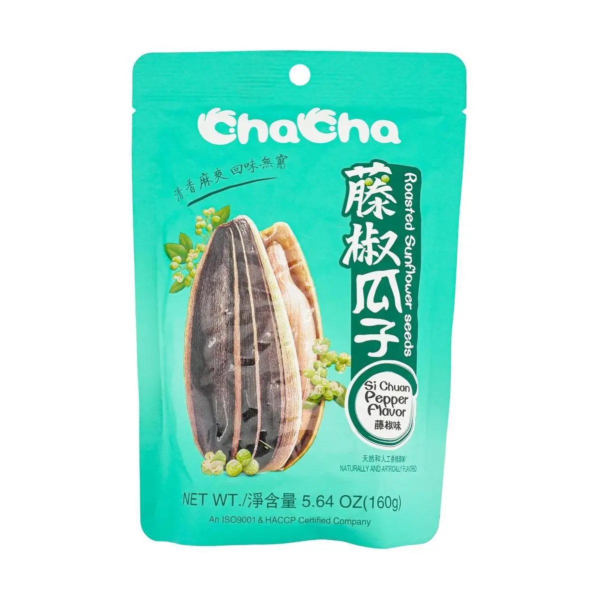 CHACHA Chinese Brand Spicy Pepper Sunflower Seeds 160g - Crunchy & Flavorful Snack