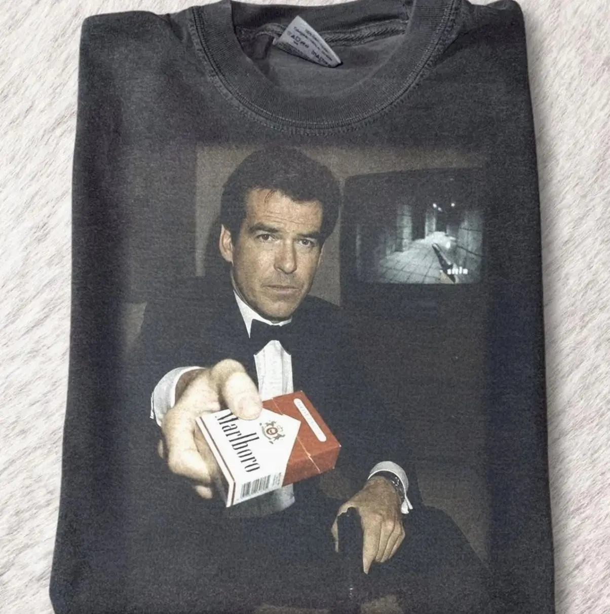 James Bond Goldeneye Vintage Graphic T Shirt, Unisex Cotton Tee Gaming 90s N
