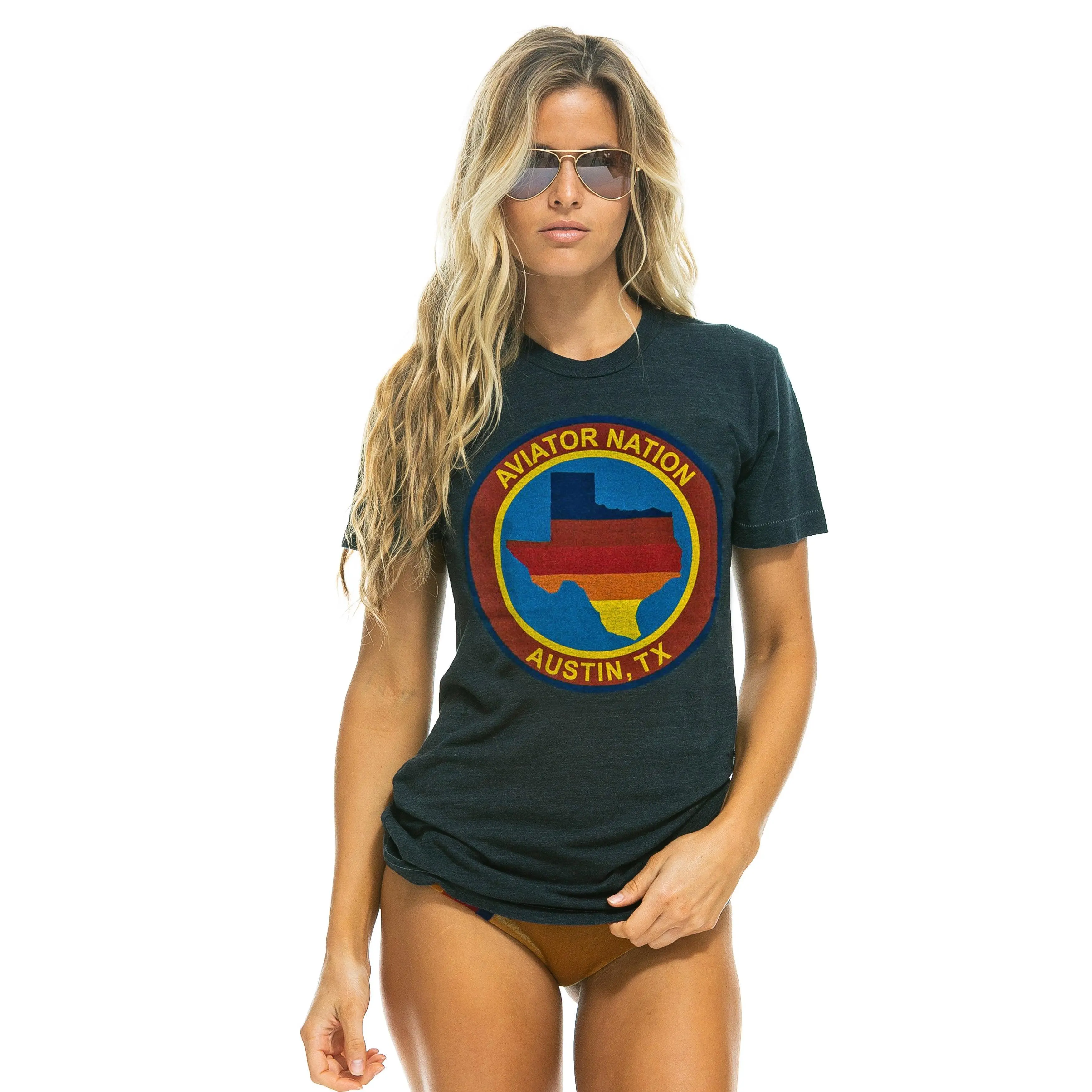 SIGNATURE TEXAS TEE - CHARCOAL