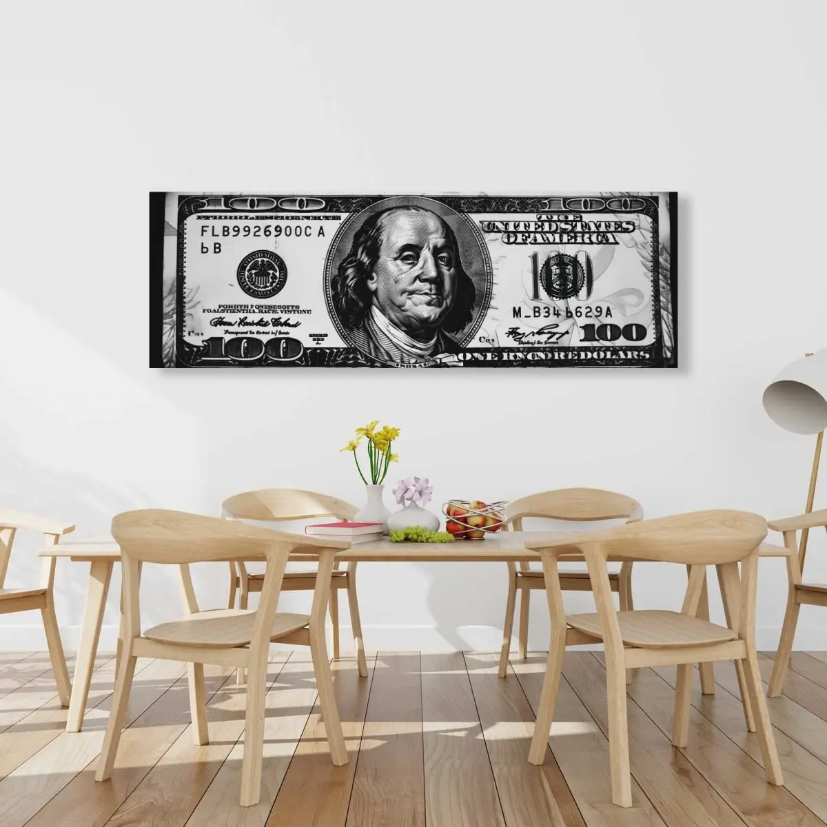 212 MAIN Benjamin White High-Def Artistic Hanging Photo Print - 20x60 in, Minimalist Home Decor, Home Supplies Wall Art, Decor Inspo Piece