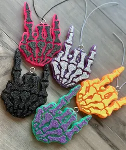 Rock On Skelly Hand Car Freshie