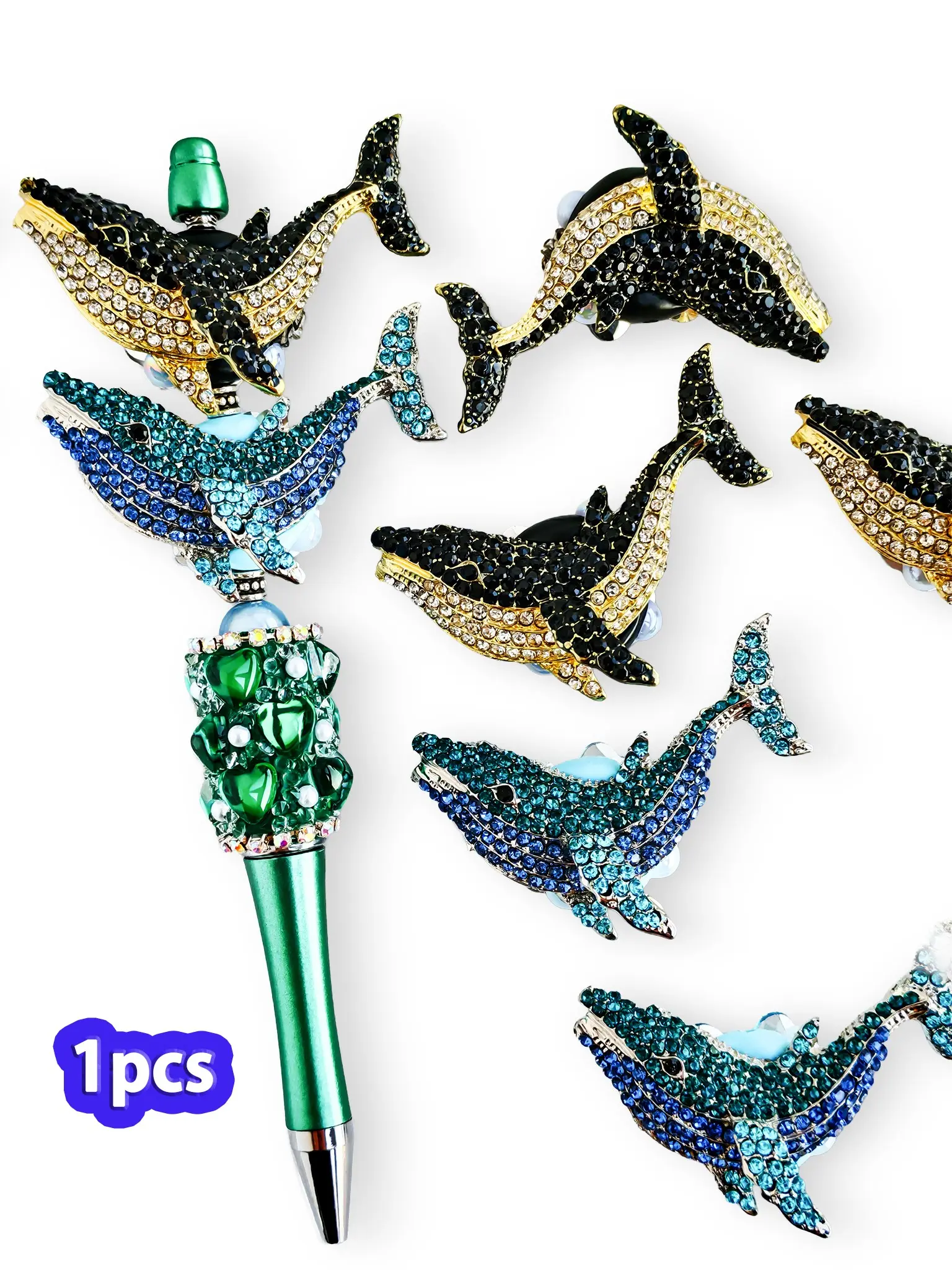 1pcs Creative Deep Sea Blue Whale Charm, Handmade Gift for DIY Beads, Diy With Charms, Phone Chain, Keychain, Indoor Decor, Car Hanging, All Seasons, Beads Charms Accessories, Marine Life Charm, Decorative Charm