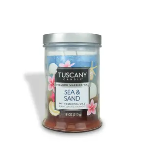 Sea & Sand Long-Lasting Scented Jar Candle (18 oz)