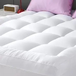 Mattress Pad Thick, Cooling, and Breathable Full Size Mattress Topper 8-21" Deep Soft Down Alternative Fill