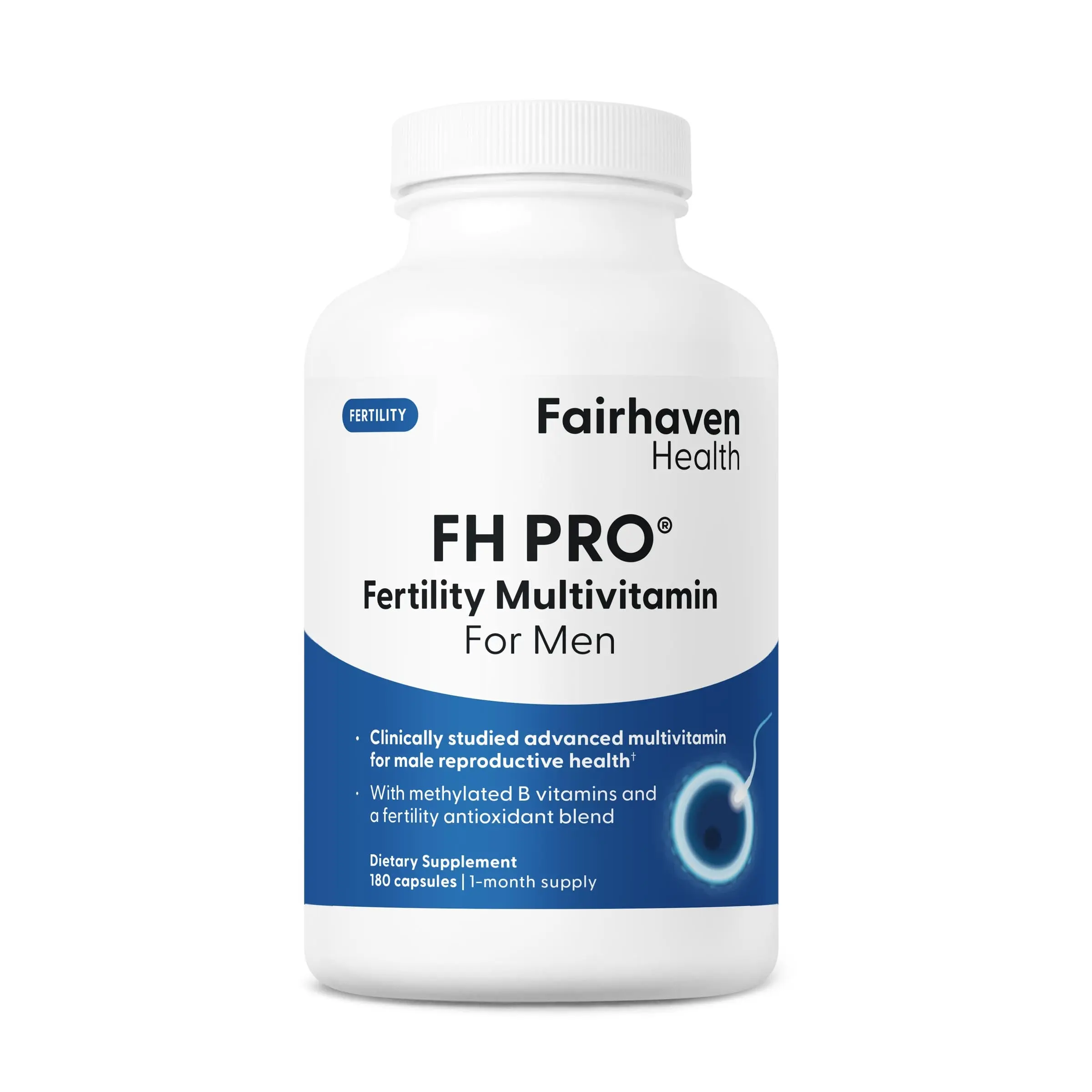 Fairhaven Health PRO Fertility Multivitamin For Men Healthcare Supplement  Supports Reproductive Health with L Carnitine CoQ10 and Antioxidants