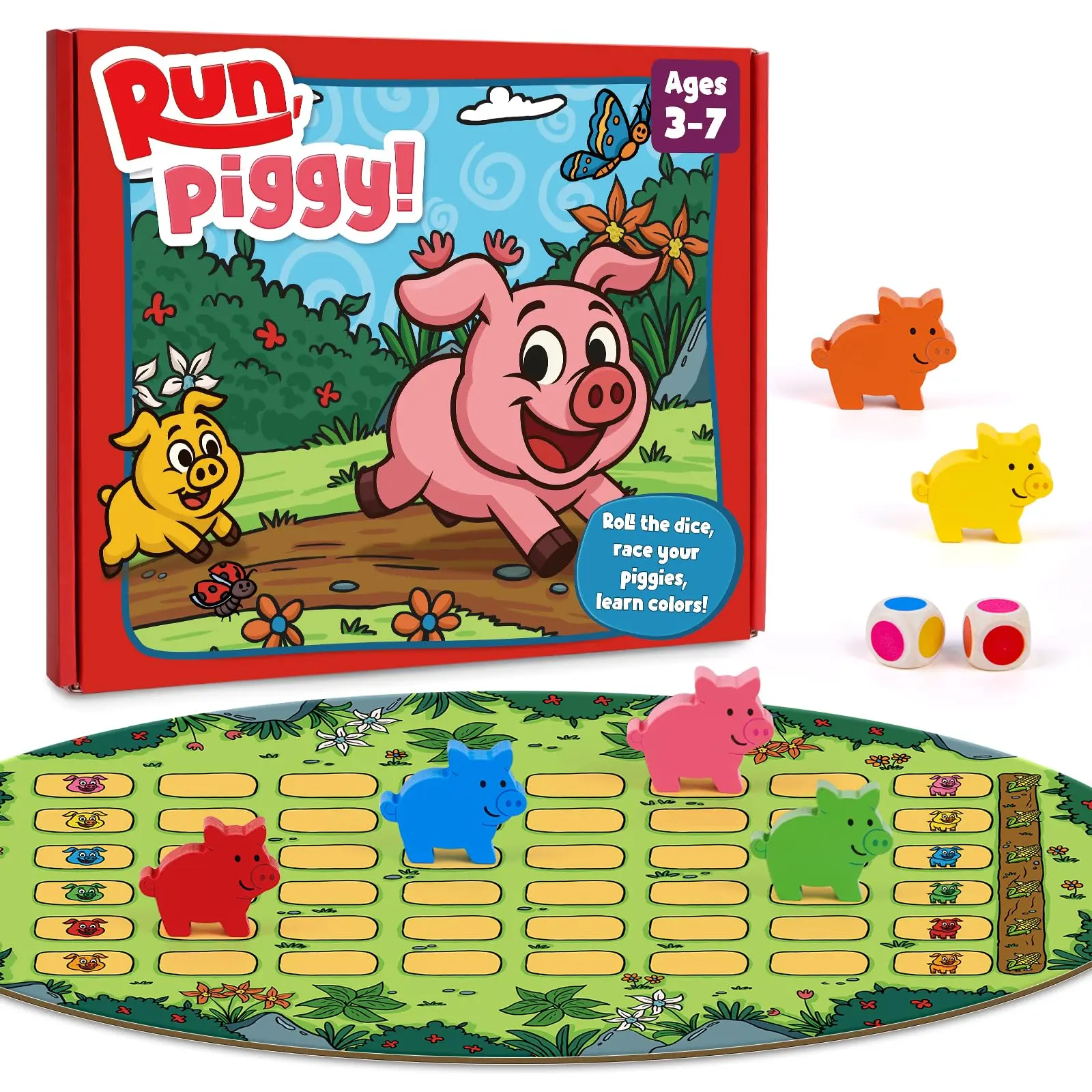 Torlam Small Pig Game, Classic Board Game Family Game for 2-6 Children, Montessori Board Game from 3-7 Years, Boys and Girls  for Birthday & Christmas Gift