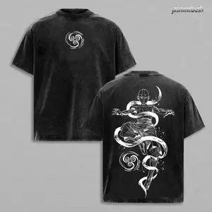 Vintage Limited Aang Shirt Ver 2 - The Last Air Nomad - The Avatar Anime Double Printed Washed Tee Unisex Oversize Anime Manga Acid Washed Lightweight Cotton T-Shirt, Gift For Anime Fan Lover