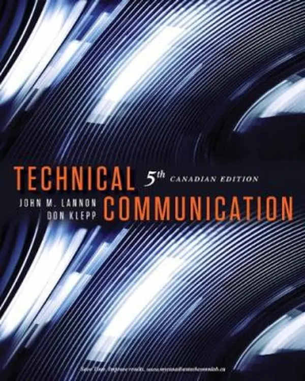 USED Book - Technical Communication 5th Canadian Edition by John M. Lannon (Paperback) - english