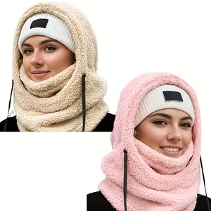 Winter Outdoor Cycling Essential: Balaclava Hat, Combining Sports Windproof and Coldproof Functions, Made of Thickened Material, Like a Warm Neck Warmer, CS Head Cover Design, Integrated with a Warm Face Mask as a Coldproof Tool