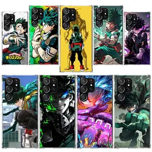 Anime Midoriya Izuku Deku MHA My Hero Phone Case for Samsung Galaxy S25 S24 S23 Ultra S22 S21 S26 FE Plus Edge Soft Print Cover