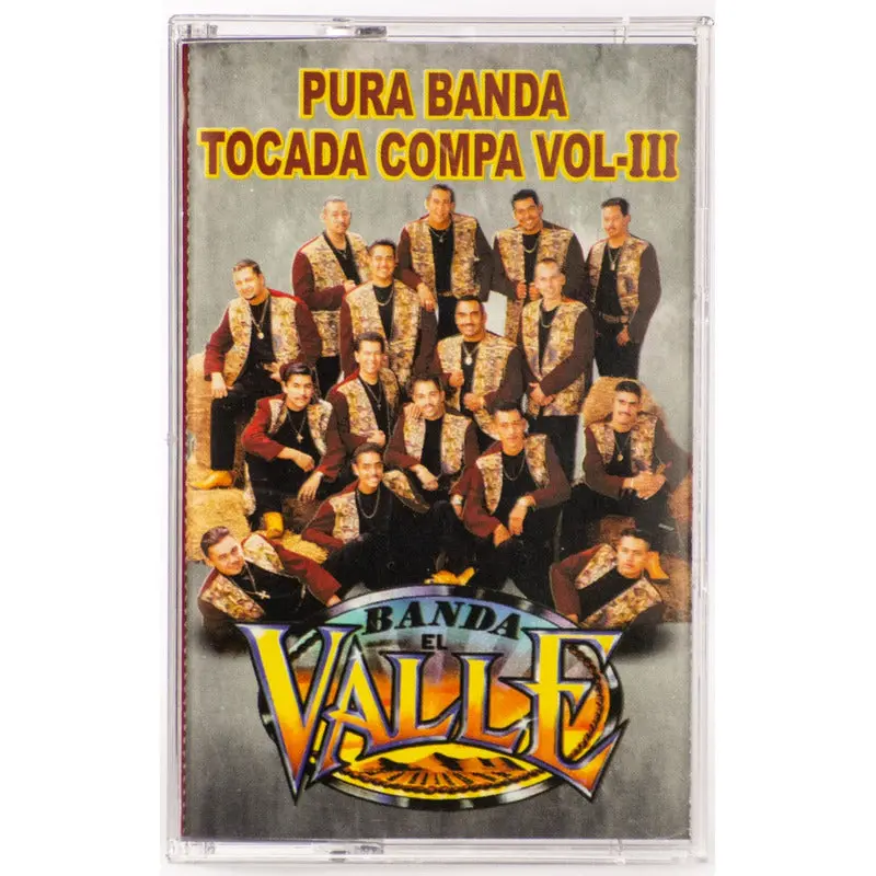 Original Cassette of Banda El Valle Pure Banda Played Vol. 3