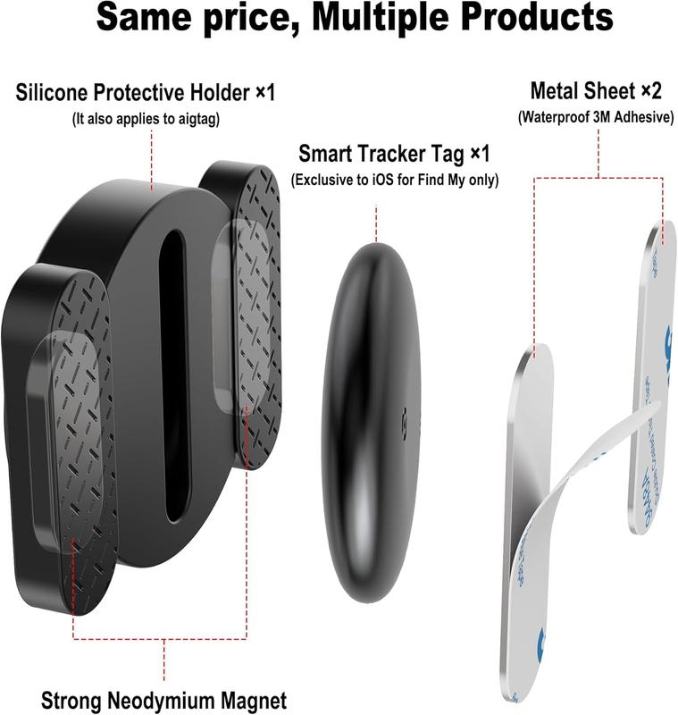 GPS Tracker for Car,Mini Trackers Device with Weatherproof Magnetic Case- No Monthly Fee - Best Hidden GPS Tracker - Global Coverage Locator, Anti-lost Device