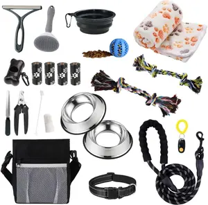 Pupluxe Puppy Starter Kit - Black 22 Piece Dog Training Kit | Great Puppy Gift for First Time & Experienced Owners | New Dog Bundle PUPLUXE PREMIUM PET PRODUCTS