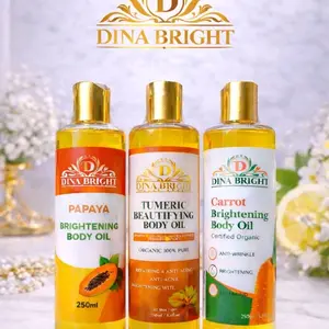 PAPAYA TUMERIC CARROT GLOW BODY OIL SET (3-PACK)
