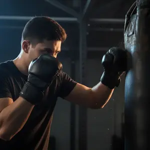 1 Pair Boxing Gloves, Muay Thai MMA Kickboxing Training Gloves, Punching Bag Gloves for Men and Women