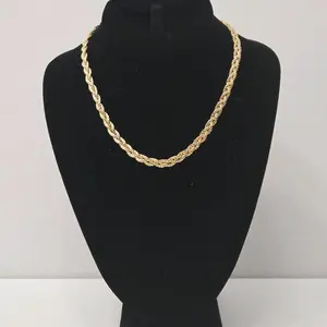 #46. 18K Gold Plated 18" Weave Necklace