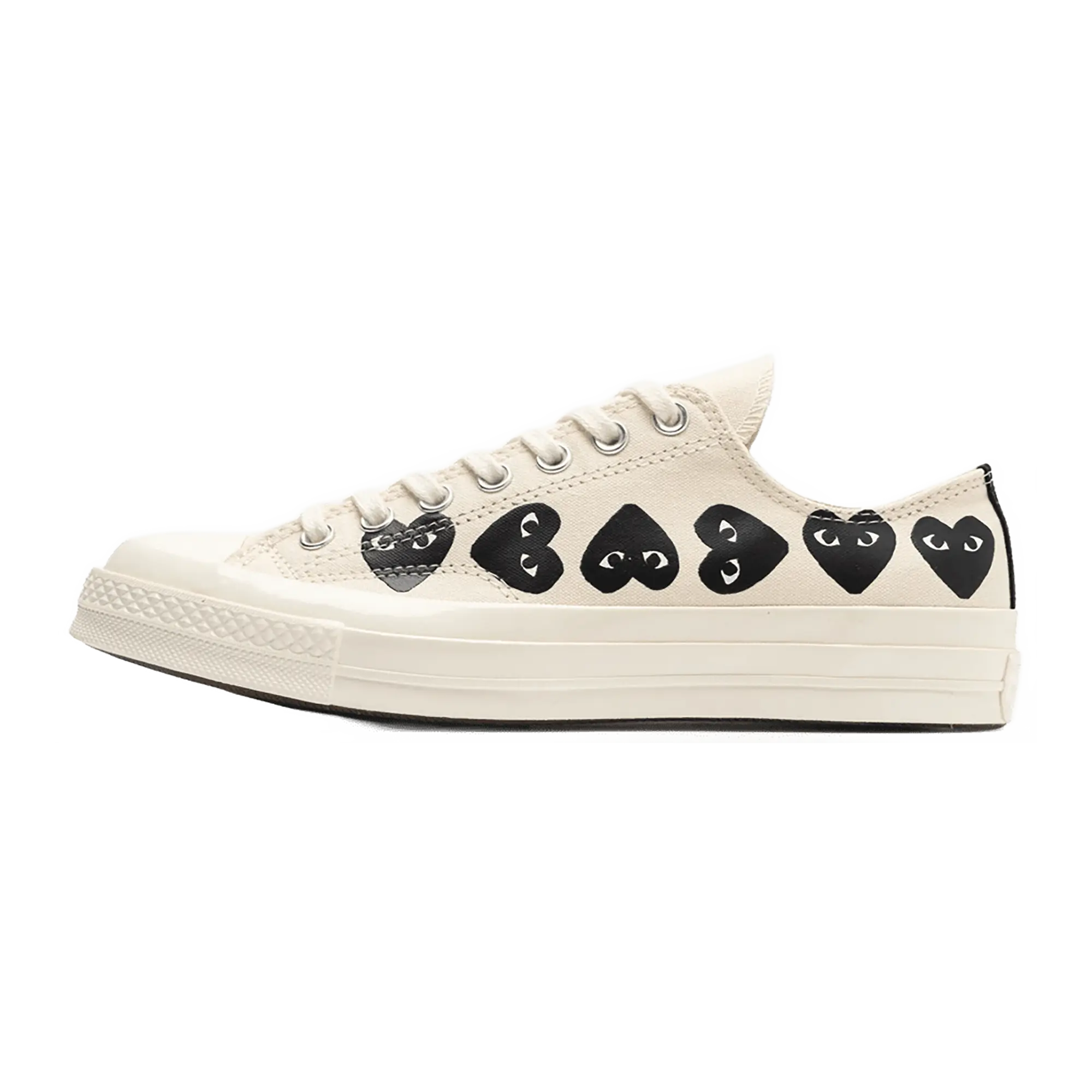 Chuck Taylor All Star 70 Ox "Comme des Garcons PLAY Multi-Heart Milk" A08150C