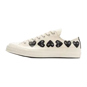 Chuck Taylor All Star 70 Ox "Comme des Garcons PLAY Multi-Heart Milk" A08150C