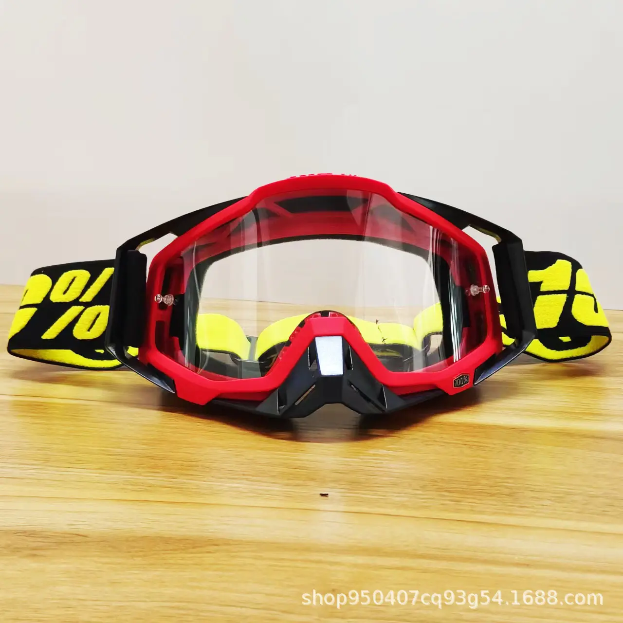 37 red framed black nose   transparent s