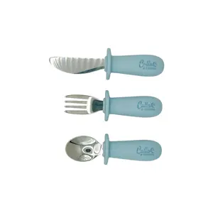 Silicone & Stainless Steel Toddler Utensil Set