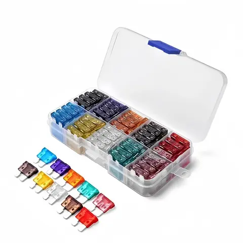 Car Fuse Assortment Kit, Mini Car Fuse, Automotive Blade Fuse Replacement Parts for RV, Truck, Marine, Auto Accessory, Car Accessories