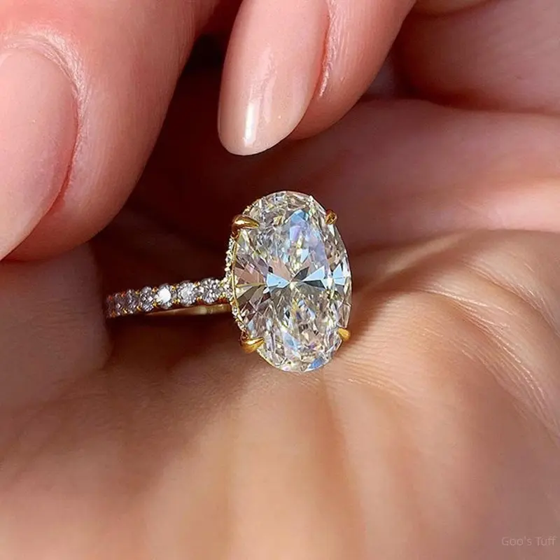 Women's Platinum-Plated CZ Ring, Unique Euro-Korean Style Bridal Engagement Band, Personalized Finger Jewelry for Wedding, Dating Events