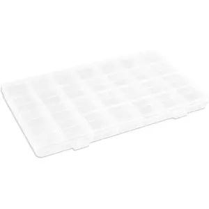 28 Grids Plastic Organizer Box with Dividers for Crafting Storage Container for Beads & Charms & Accessories 2-Pack