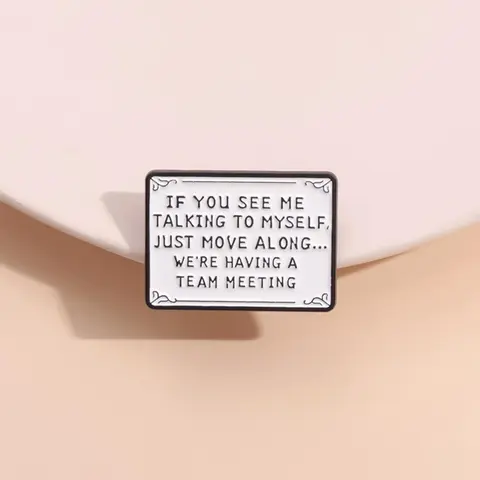 Funny Letter Pattern Brooch, Vintage Fashion Brooch for Party, Daily Clothing Decor, Trendy All-match & Exquisite Brooch for Birthday Gift, Jewelry, Durable Metal Pins, Team Meeting, Lapel Pin, Alloy Brooch Pin