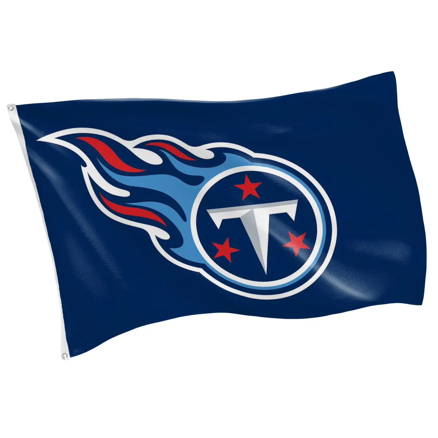 NFL Tennessee Titans 3 x 5 Outdoor Durable House Flag with Grommets | Sport Team Flag & Banner | Indoor Wall Decor Flag for Room | Works with Flag Poles for Outside House