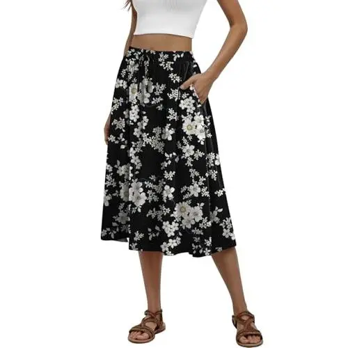 Little White Flower Black