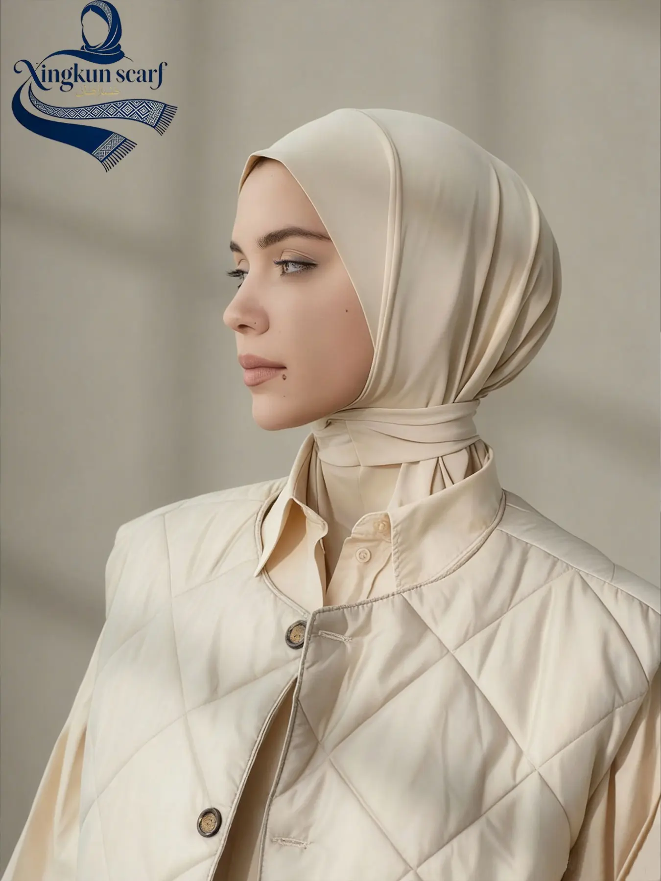 New Color Snap Button Instant Hijab, Soft Comfortable Breathable Jersey Hijab, Muslim Daily Wear Modesty Premium Jersey Hijab, Lazy Style Buckle Scarf
