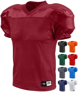 Exxact Sports Boys Football Practice Jersey - Pro-Style, Lightweight & Breathable Mesh Youth Football Jersey for Kids  (Maroon, Youth)