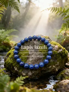 Elastic String Bracelet with Crystal Beads, 8mm Round Beads, Daily Wear for Good Luck and Happiness, Anti-Stress, Versatile Jewelry, Power Beads Bracelets