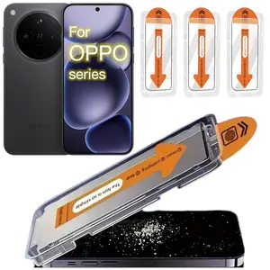 3pcs Oppo Reno Reno 14 13 8 8Z 7 7Z 6 5Z 4 3 2f 2z 2 Ace Z SE Pro Find X8s+ Screen Protector Kit,  Ultra HD 9h Hardness Tempered Glass, Bubble-Free Easy Install, Automatic Installation, Auto Alignment Technology