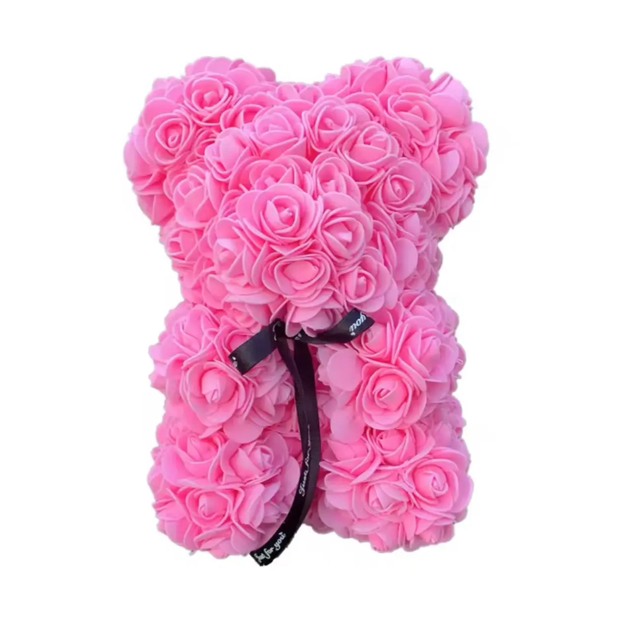 25cm Rose Teddy Bears Artificial Flower Bear Of Roses For Women Valentine's Day