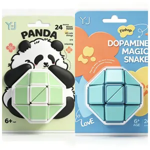 2Pcs Magic Cube Puzzles Toys Classics Cube,The Transformable Magic Cube Made with 100% Recycled Plastic,Problem-Solving Brain Teaser, Color-Matching Puzzle, Fidget Toy, Sensory Puzzle, for Ages 8 & Up