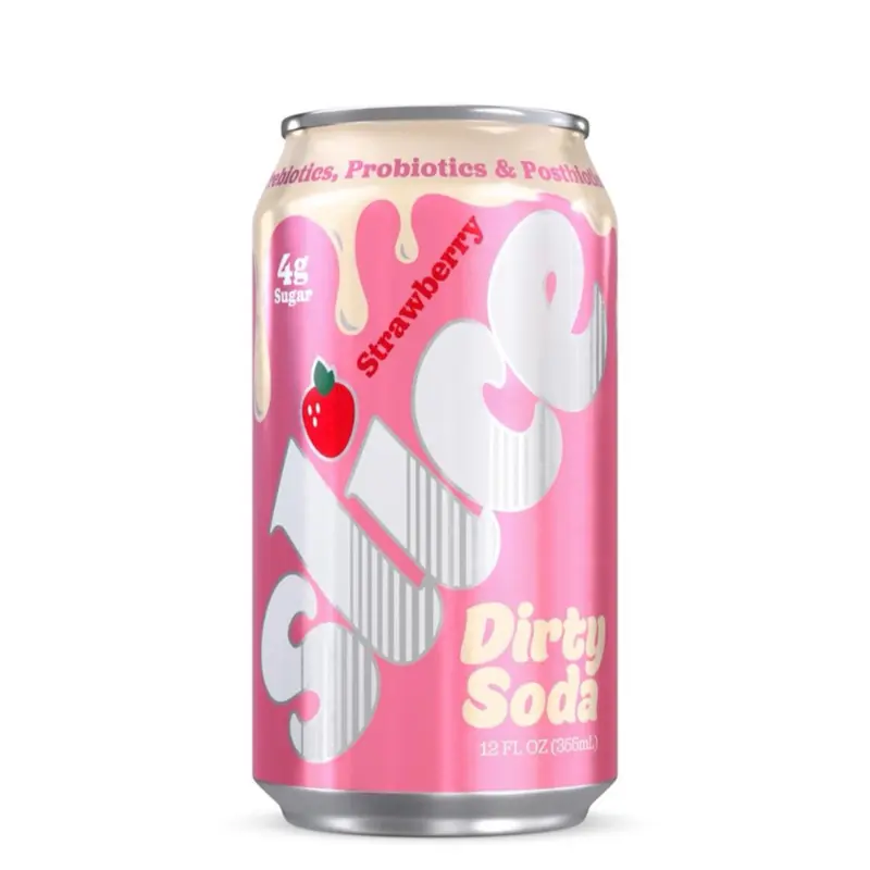 Slice Strawberry Dirty Soda- 1 Can (12 Fl oz)