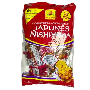 CACAHUATE JAPONES DE LA ROSA NISHIYAMA - 14 BAGS - 42 GRAMS EACH BAG - PRODUCT OF MEXICO