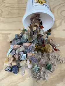THE MINI FAIRY - QUART SIZED NATURAL CRYSTAL RAW STONE MINING BUCKET