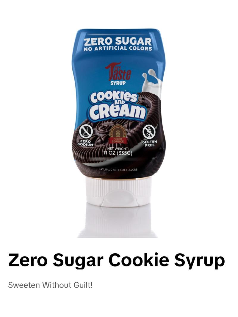 Mrs. Taste Cookies and Cream Sweet Flavor - No Sugar, Zero Calories, Zero Sodium, Ideal for Smoothies, Shakes, and More