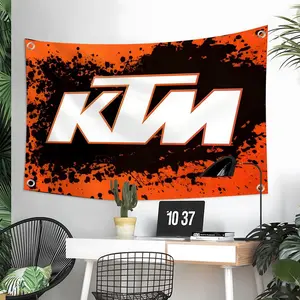 K-KTM-M Flags Custom Camping Outdoor Garden room Bedroom Decor Party Backdrops Wall Art Family Gifts Wall Hanging Tapestry