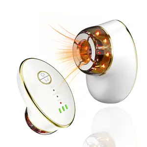 CENXIGO 3 IN 1 Lymphatic Drainage Massager Contour Face Cupping Red-light Skin tightening facial tool Double Chin Reducer