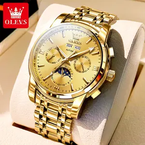 Genuine high-end luxury brand new men's watch OLEVS brand trendy luminous waterproof multi-function fully automatic mechanical watch 6633