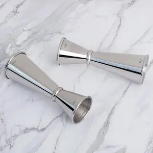 Jigger for Bartending, Double Cocktail Jigger Japanese 304 Stainless Steel Jigger 2 OZ 1 OZ with Measurements Inside Utensils