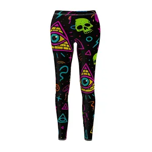 Neon Illuminati Chaos  Cut & Sew Leggings  Limited Edition Illuminasty Drop