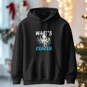 Whats Kraken Squid Octopus Kraken Mythical Sea Creature Pullover Hoodie